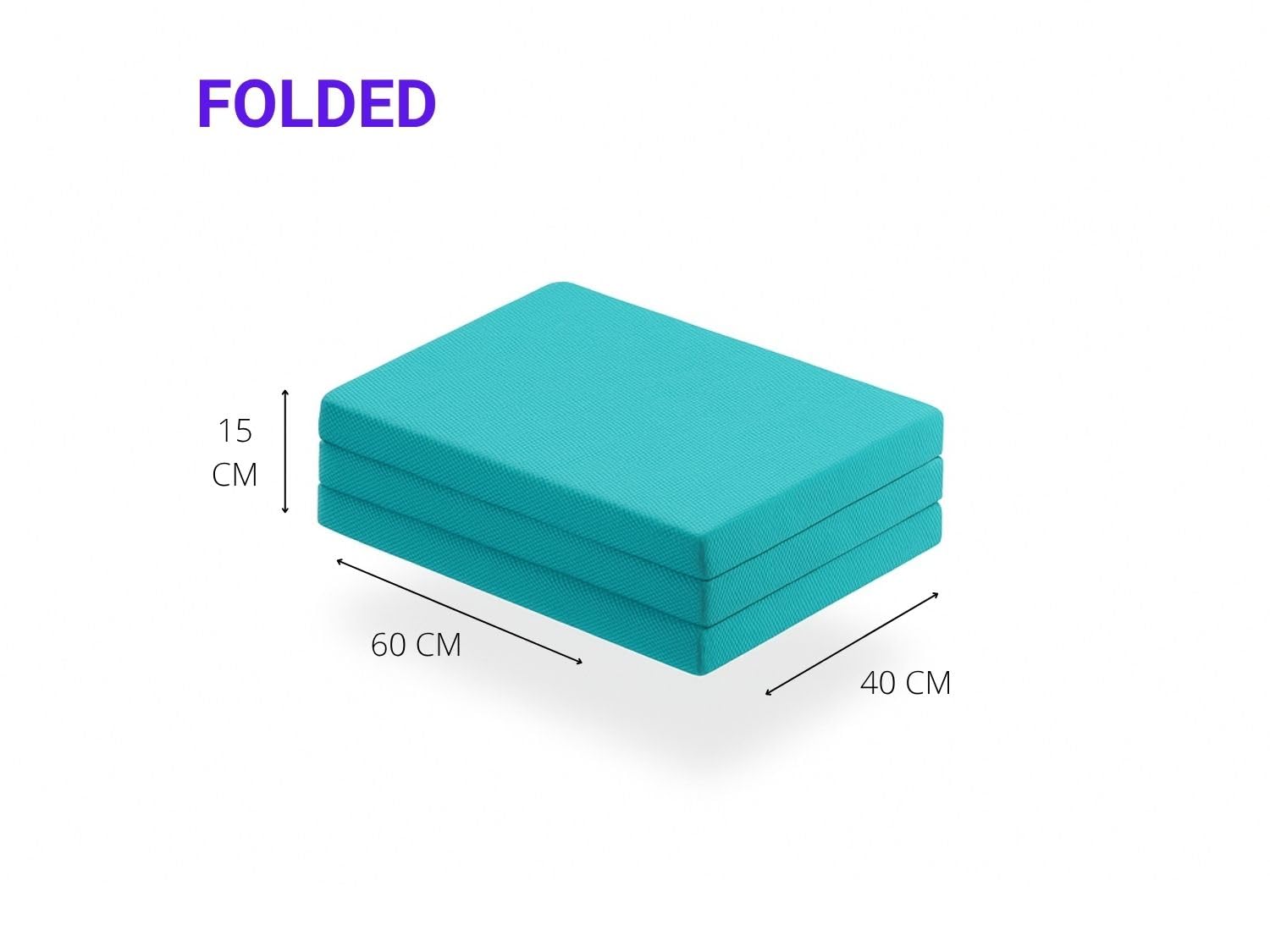 SONHO Colchón Plegable de Cuna de Viaje Bambi – Espuma HR D23, 120x60 cm, Grosor 5 cm, Tejido 3D Transpirable y Confortable