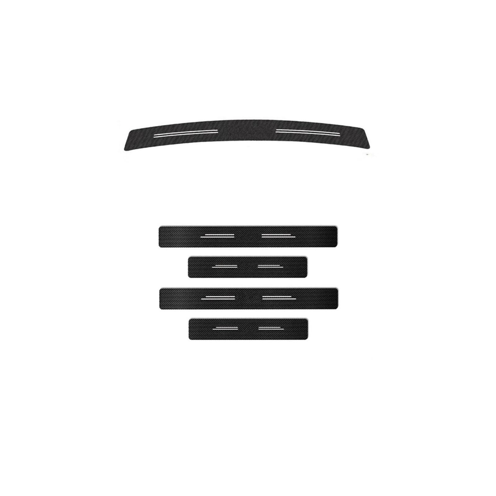 Trunk Bumper Pedal Pads for Citroen C4 C3 C1 C2 for Picasso C4l C5 C6 C8 for C-Elysee for VTS for C-Crosser Car Door Sill Stickers(C4L)