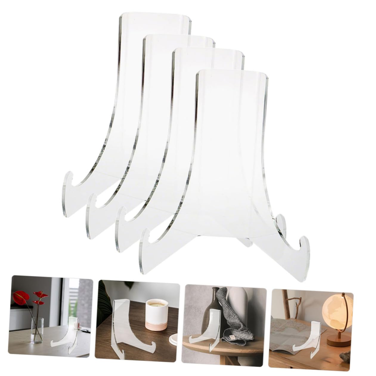 Cabilock 4 Set di Espositori per Biglietti da Visita Supporti per Foto Piatti Opere Darte Cavalletti per Decorazioni per Casa E Ufficio 4 Pezzi*4