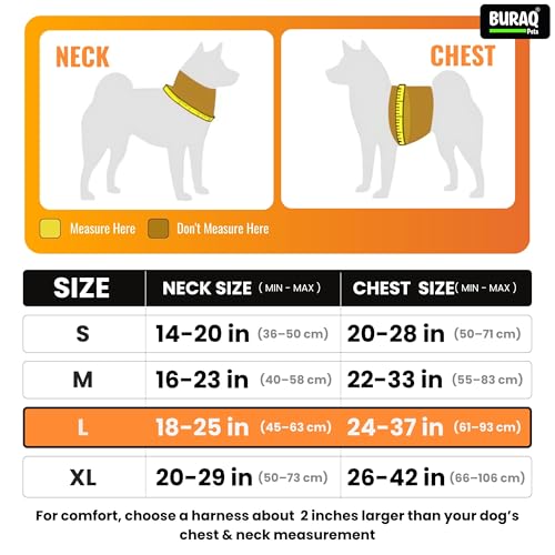 Image of Buraq No Pull Tactical Dog Harness for Large Dogs, Heavy Duty, Adjustable Pet Harness with Handle for Easy Control, Dog Vest for Walking, Training, Hiking (M - Black)