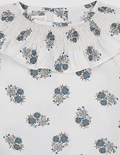 Gocco Blusa Estampado Flores Cuello ENGOMADO Chemise, Ecru, 3 Ans Fille – vue 3