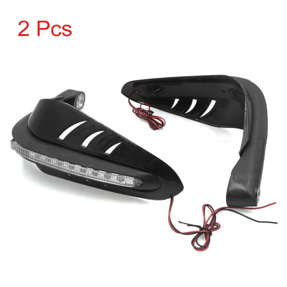 Paramani Moto Con LED Bianco/Giallo – Protezione Leve Freno E Antivento