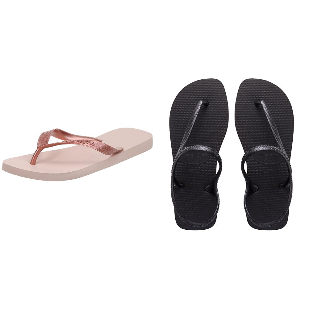 HavaianasWomen's Top Tiras Flip-Flop, Ballet Rose, 5 UK, Women's, Flash Urban, Beach Sandals, Black, 4.5/5 UK