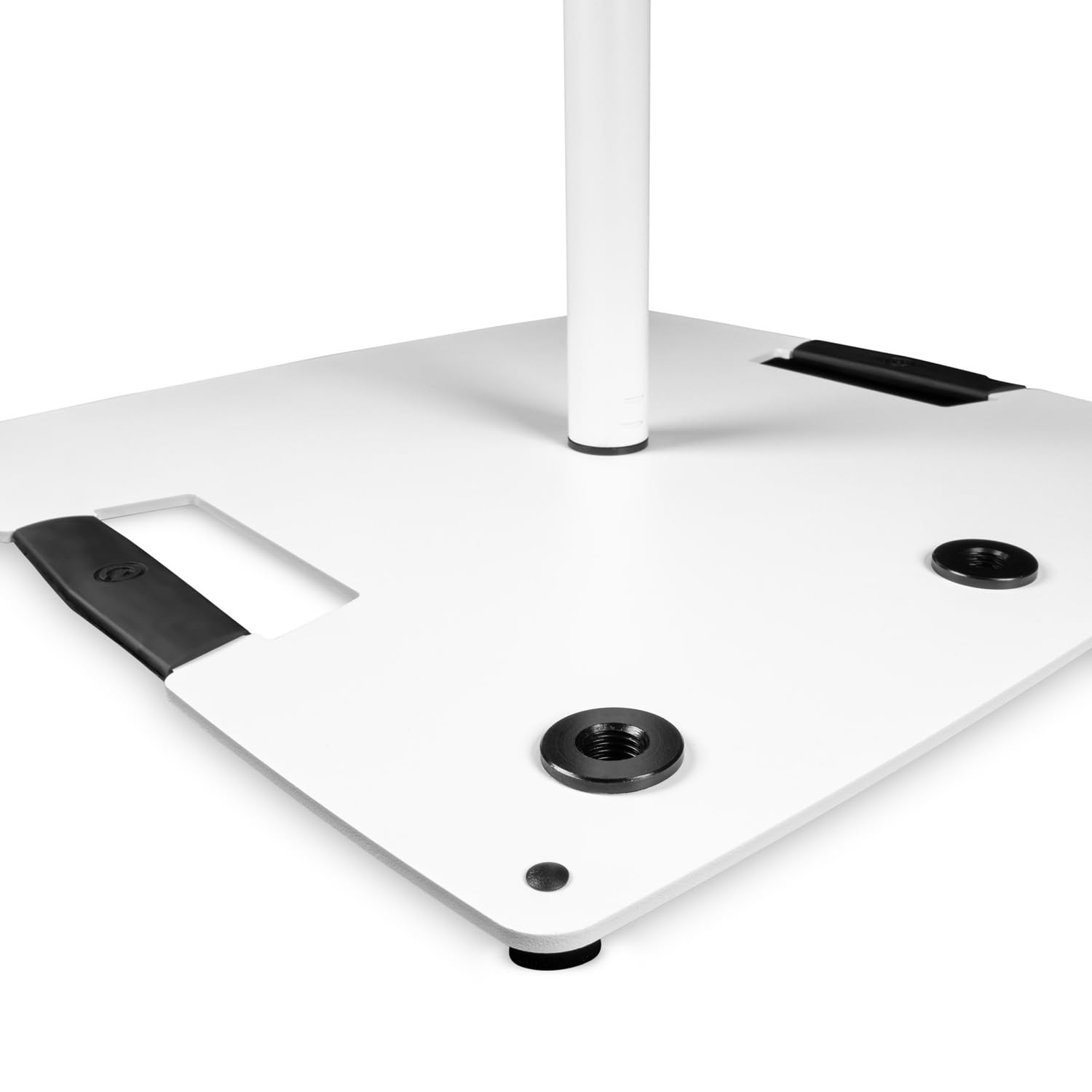Gravity LS 431 W - Pied d'éclairage avec base carrée en acier et possibilité de montage excentrique