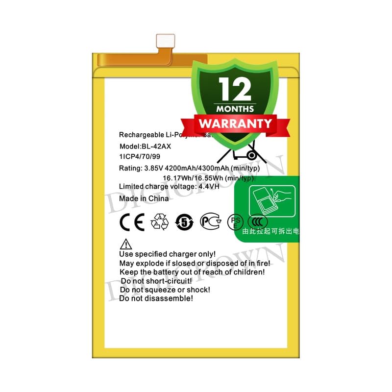 Image of Original BL-42AX Battery Compatible for Infinix Note 4 (X572, X572-LTE) - (4300mAh) - 1 Year Warranty