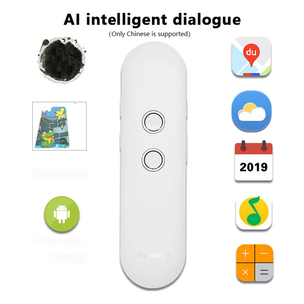 Dispositivo di traduttore linguistico intelligente Dispositivo portatile portatile in tempo reale Supporto per traduzione linguistica bidirezionale istantanea 40 lingue Traduzione libera, efficienza