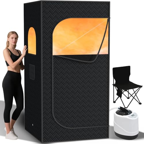 Nirvix Sauna Box, Portable Steam Sauna for Home with 1000W...