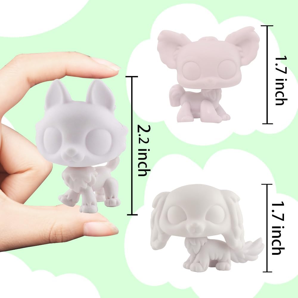 Mini Pet Figure Base, Ideal for DIY Paint & Model Kits, Perfect Christmas for Hobbyists and Collectors