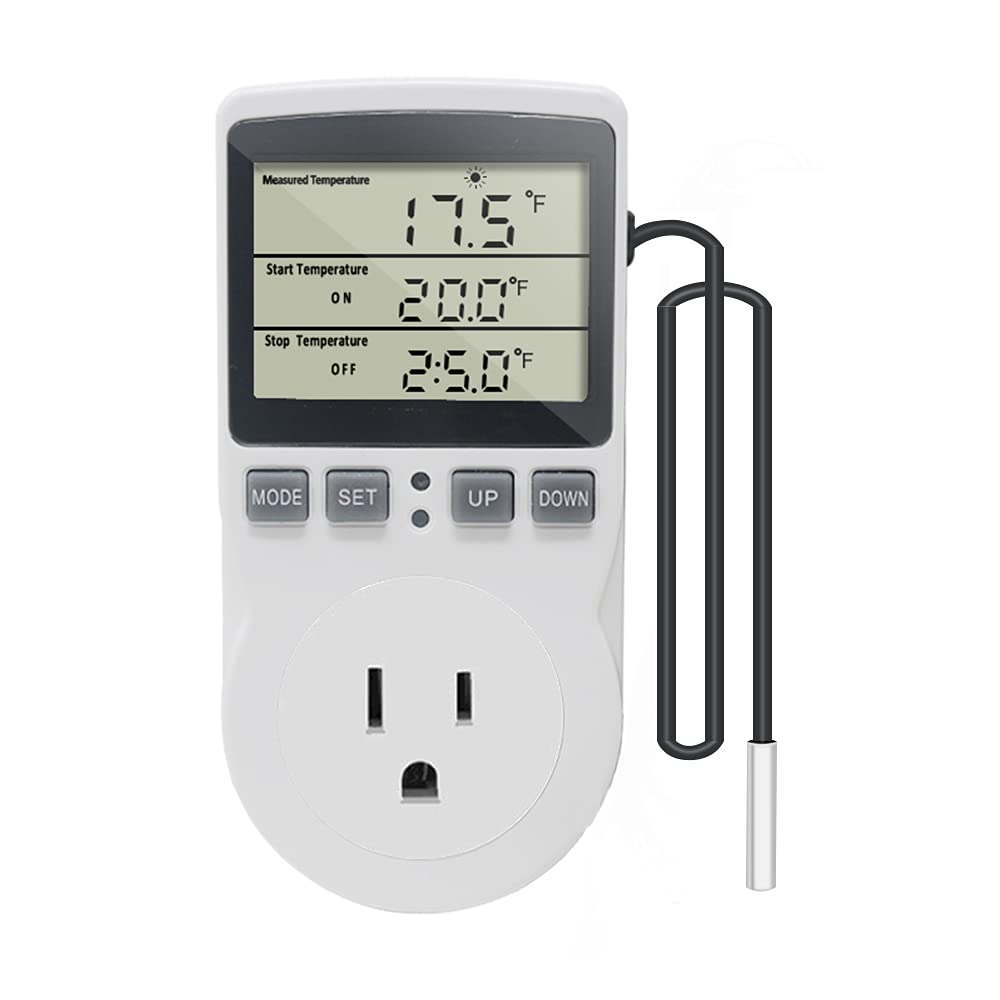 Buy KETOTEK Digital Thermostat Outlet Plug Temperature Controller