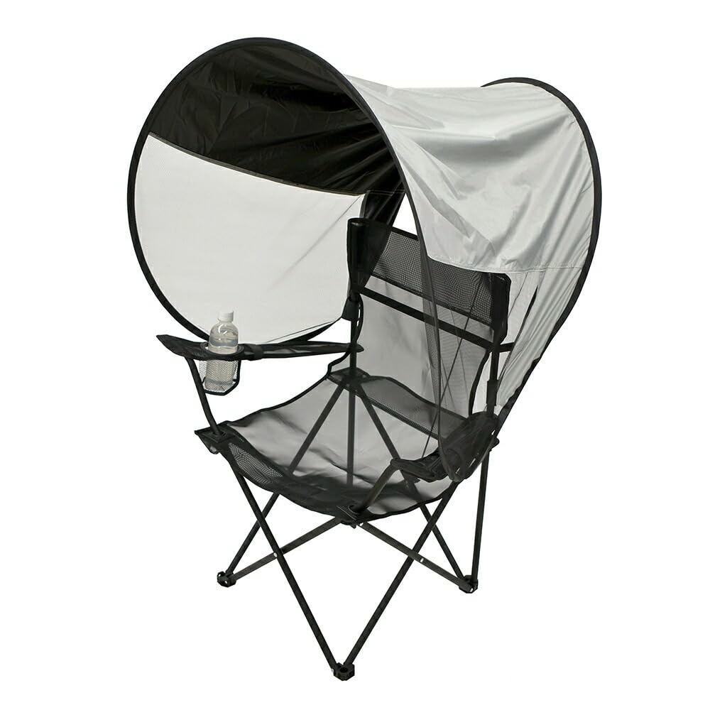 Park Lane K-10957SL Sunshade for Leisure Chairs, Outdoors, Camping, Sports Games, Heatstroke Prevention, Sun Protection, Sun Protection, Foldable, Storage Bag Included, UV Protection, For Beach, Festivals, Fishing