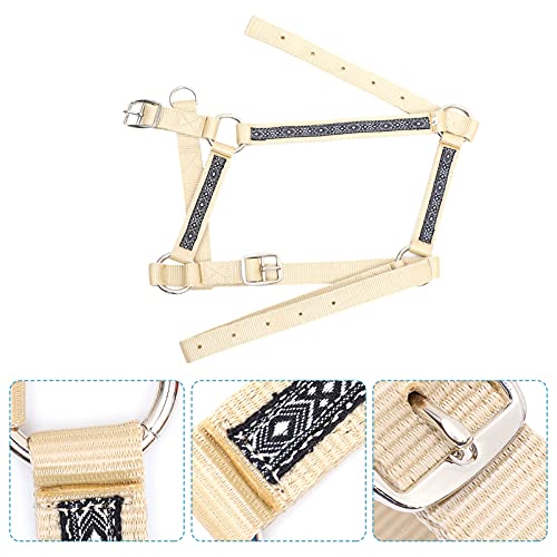 Cabresto de Cavalo de Nylon Snap Garganta da Cabeçada Ajustável Queixo E Snap Garganta da Cabeçada F