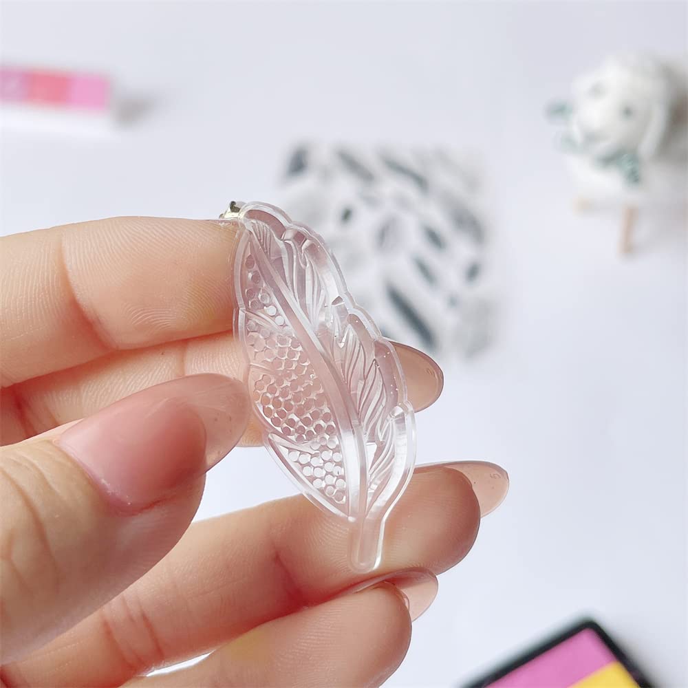 Sellos transparentes de plumas de silicona con sentimientos, hojas de sellos transparentes para decoración de tarjetas de vacaciones y álbum de álbumes de recortes, manualidades de bricolaje