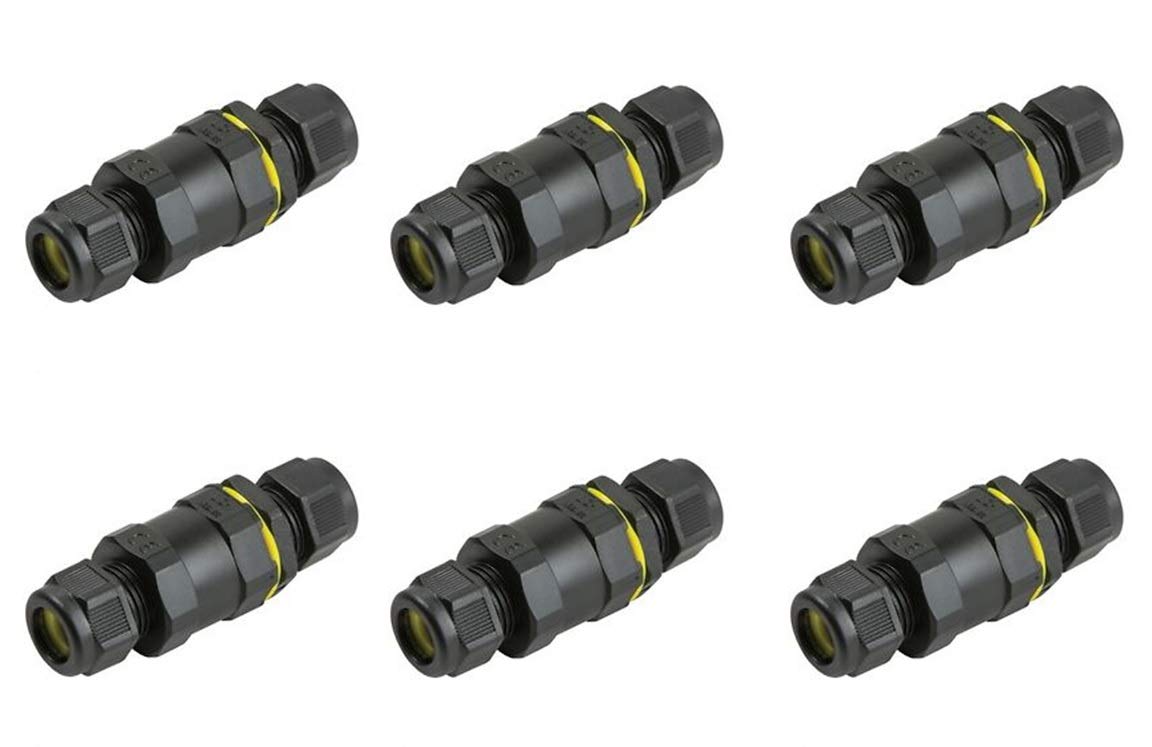 Prabha PVC Gland /IP65 Outdoor Connection box waterproof inline cable connector 8-12mm lighting cables Pack of 6-picture-13