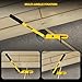 Mysemhoe Deck Board Straightener Tool - Heavy Duty Straightener Tool, Quick Install & Foldable Design to Correct Gaps & Misalignment in Seconds, Upgraded