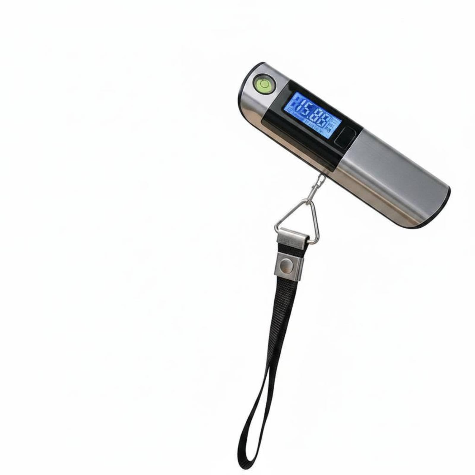 UJEAVETTE 50kg Capacity Digital Hanging Scale with Tape Measure Stainless Steel Body Digital Luggage Scale Multi-Purpose Long-Lasting Construction for Travelers-image-6