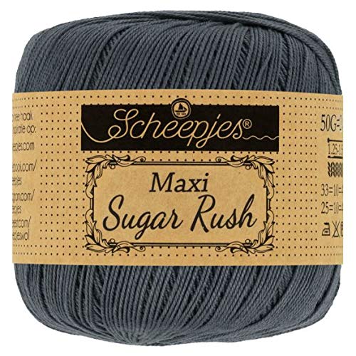Scheepjes - Scheepjes Maxi Sugar Rush 393 Charcoal Yarn - 1x50g