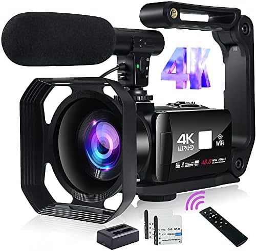Sxhlseller 5K Ultra HD Videokamera - Perfekte Vlogging Cam Für Unterwegs Mit WiFi & Drehbarem Touchscreen