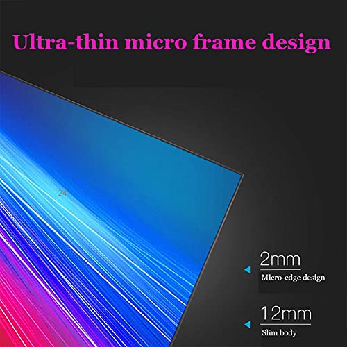 Image of 24-inch Flat Surface Computer Monitor Full Hd (1920x1080p) Ultra-Thin Led LCD Wide Monitor Non-Flicker Screen Low Blue Light with Hdml and Vag Interfaces