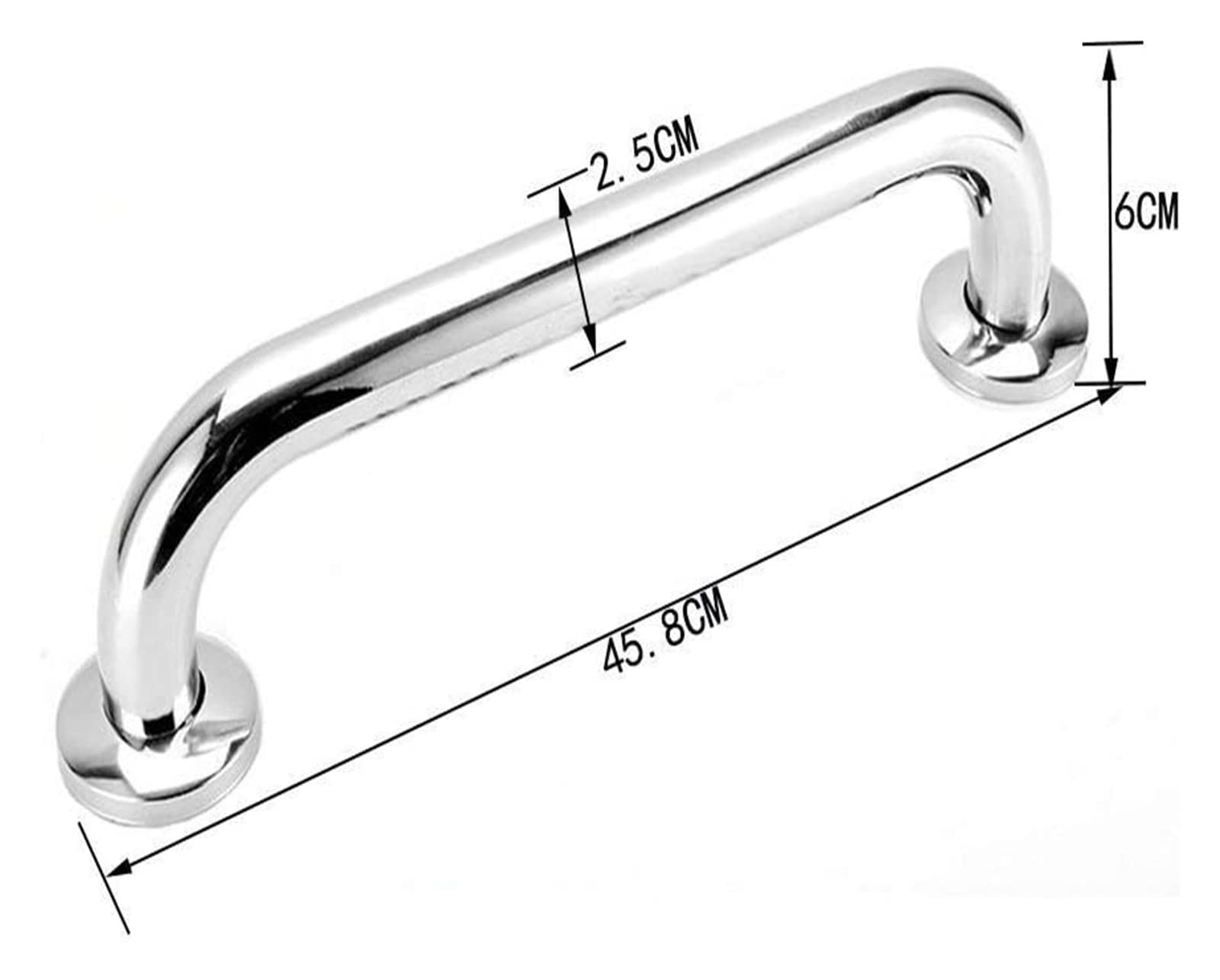 Agarraderas Asidero de baño de acero inoxidable for bañera, inodoro, asidero de seguridad, toallero con acabado pulido.