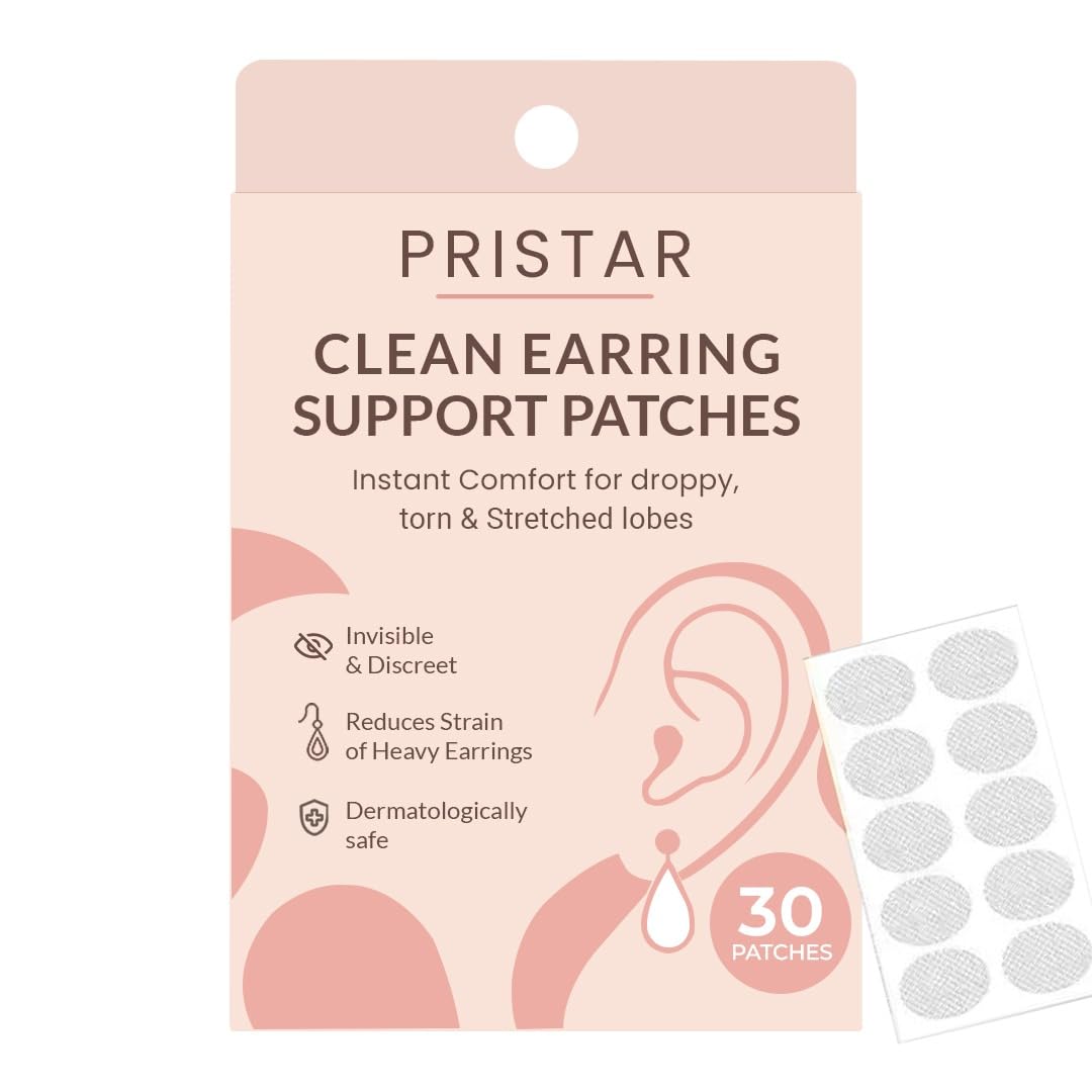 Pristar Ear Lobe Support for Earrings – Earring Supporter for Women, Prevent Sagging & Drooping, Comfortable Backs for Heavy Earrings-image-22