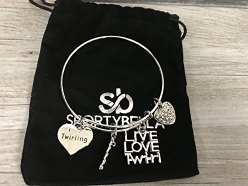 Infinity Collection Twirl Bracelet, Twirling Charm Bangle - Twirling Jewelry - Live Love Twirl - Majorette Bracelet - Gift For Baton Twirlers2