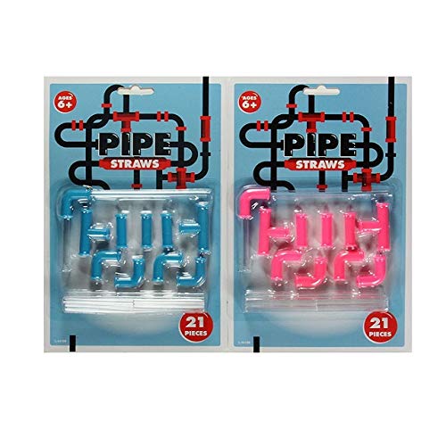 Straw Connectors Bendy DIY Plastic Pipe Straws Reusable Toy Drinking Party Game