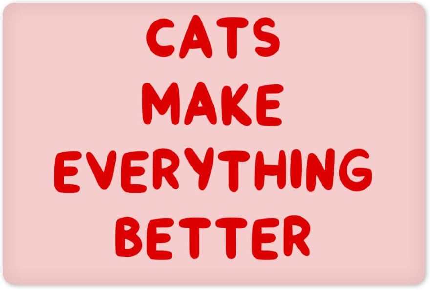 Cool Funny Pet Food Mat – Funny Cat Quote Anti-Slip Pet Bowl Mat – Cute Pet Feeding Mat