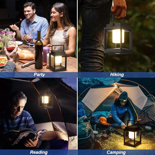 Solar Lantern Outdoor Table Lamp: Portable Hanging LED Lights - Waterproof Decorative Lights for Patio Camping - image 7