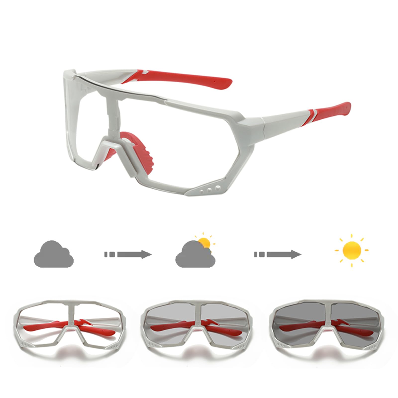 YAMEIZE Cycling Photochromic Sunglasses Glasses for - Men Women UV400 Protection Fishing Glasses Cycling Running Climbing Hiking - Image 4