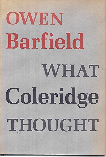 What Coleridge thought 0819540404 Book Cover