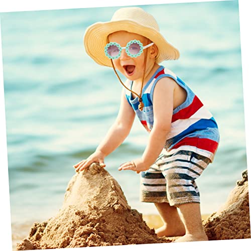 Flower Design Boys and Girls Sunglasses UV Protection Children's Eyewear Cute Sunflower Shaped Sunglasses for Boys and Girls for Parties and Outdoor Fun4
