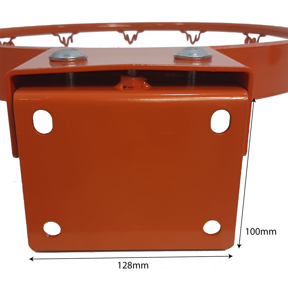 Raycool Aro de Baloncesto Basculante 45 cm Acero Reforzado | Tablero de Basket Profesional | Montaje en Pared | Uso Interior Exterior