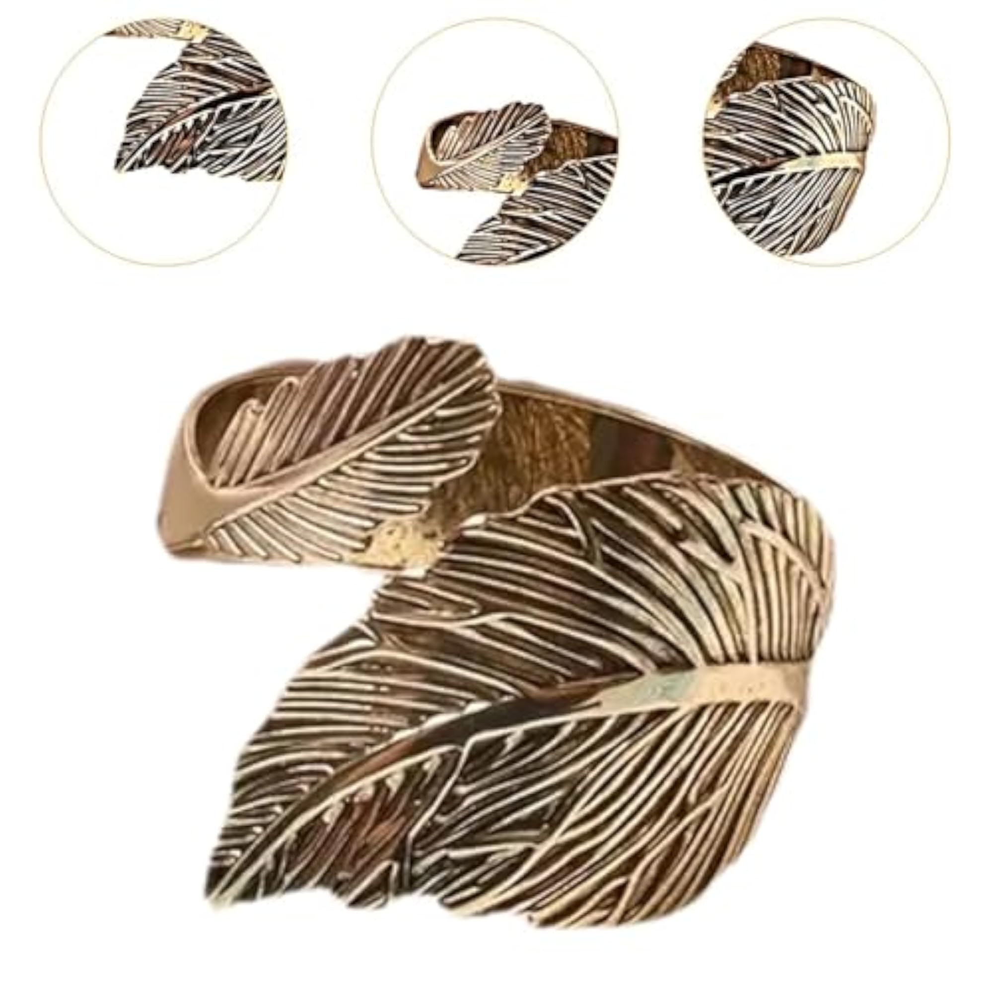 10Pcs Leaf Napkin Rings Table Settings