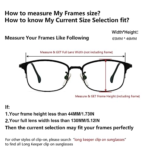 Long Keeper Clip-On Polarized Flip-Up Sunglasses for Women & Men - Driving & Fishing Sunglasses Over Glasses3