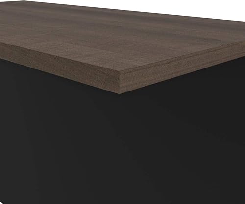 Miniatura 4 de Bestar Puente de escritorio Connexion 40W en Antigua y Negro