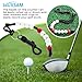MUXSAM 1 Piece Golf Beads Score Counter with Clip (Red), Golf Stroke Score Count Keeper Putting Score Counter for Referee Caddy Golfer