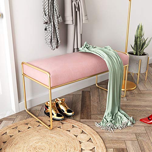Repose-pieds nordique long et tabouret de chaussage 90 cm pour entrée moderne