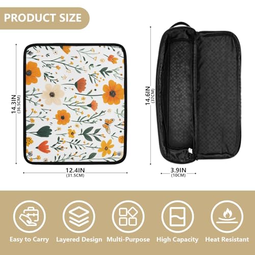 Bolso organizador para herramientas de cabello y tapete resistente al calor miniatura 4