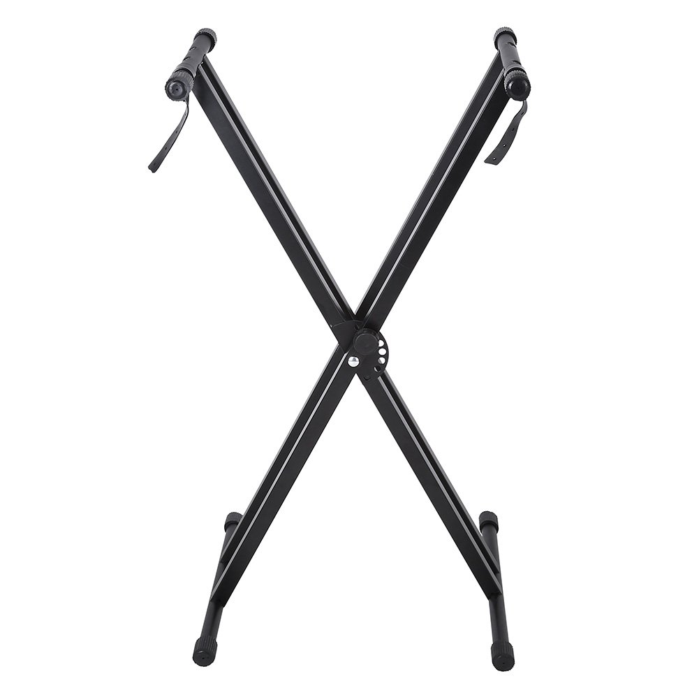 Soporte Para Teclado Portátil Estilo X Altura Ajustable Metal Soporte De órgano Eléctrico De Música Con Doble Refuerzo Altura Ajustable 95 X 43 Cm
