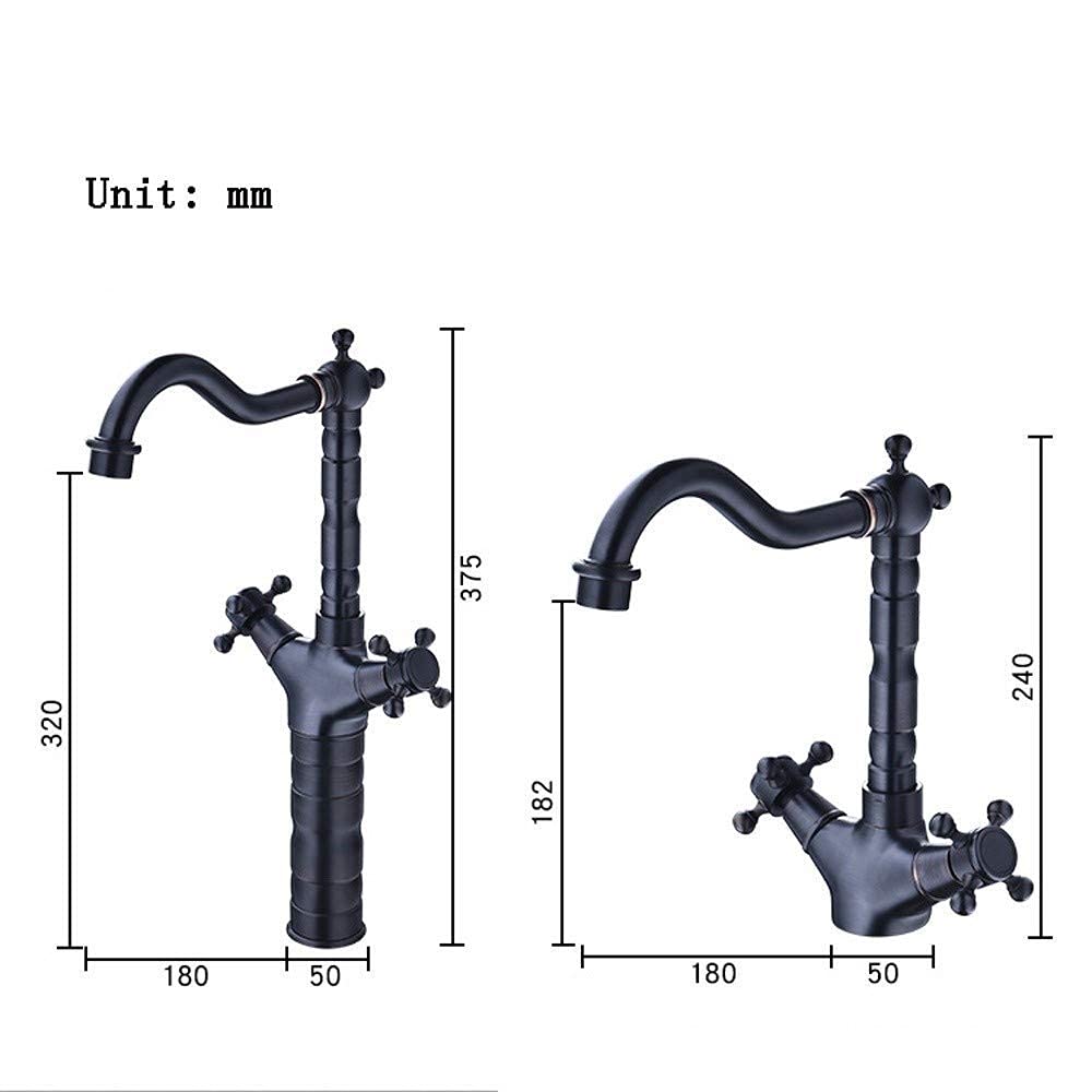 Grifos mezcladores de Fregadero, Grifo de Cocina Grifo Fregadero de Cocina Grifo Giratorio de 360 ​​​​Grados Grifo de Cocina Grifo de Olla de Verduras Lavabo de Ducha Grifo de Agua / 240 mm