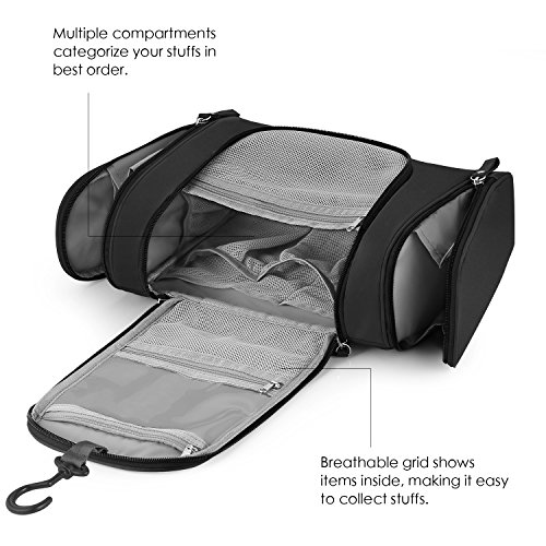 FOREGOER Travel Hanging Toiletry Bag Bathroom Organizer kit