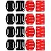 Gurxi16 Piezas Casco Cámara Adhesivos Pegatinas Almohadillas Casco Cámara Accesorio para Casco 3M para la Cámara de Acción GOPRO HeroSession / 4/3/3 + / 2 Cámara de Acción DV Adecuado