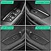 ushilife Window Lift Button Panel Decorative Cover Trims Compatible with Audi A3 8Y 2021-2023, ABS Carbon Fiber Car LHD Window Rises Cover, Window Lift Switch Button Cover Trim
