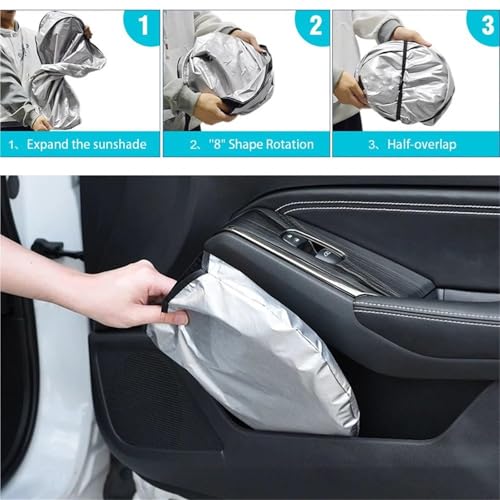 Parasol parabrisas delantero coche protector plegable bloqueador UV 7