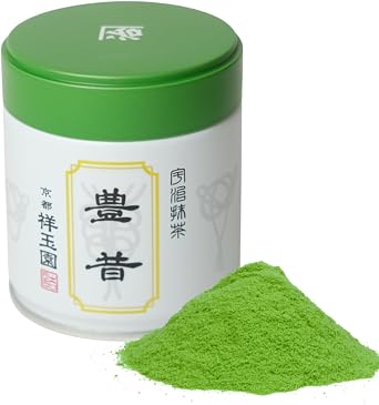Shotamen Uji Matcha Toyushio, 3.5 oz 100 g, Can for Dark Tea, Single