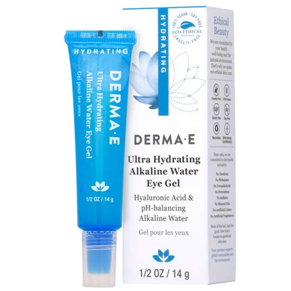 Derma EUltra Hydrating Alkaline Water Hyaluronic Acid Eye Gel, 14 G