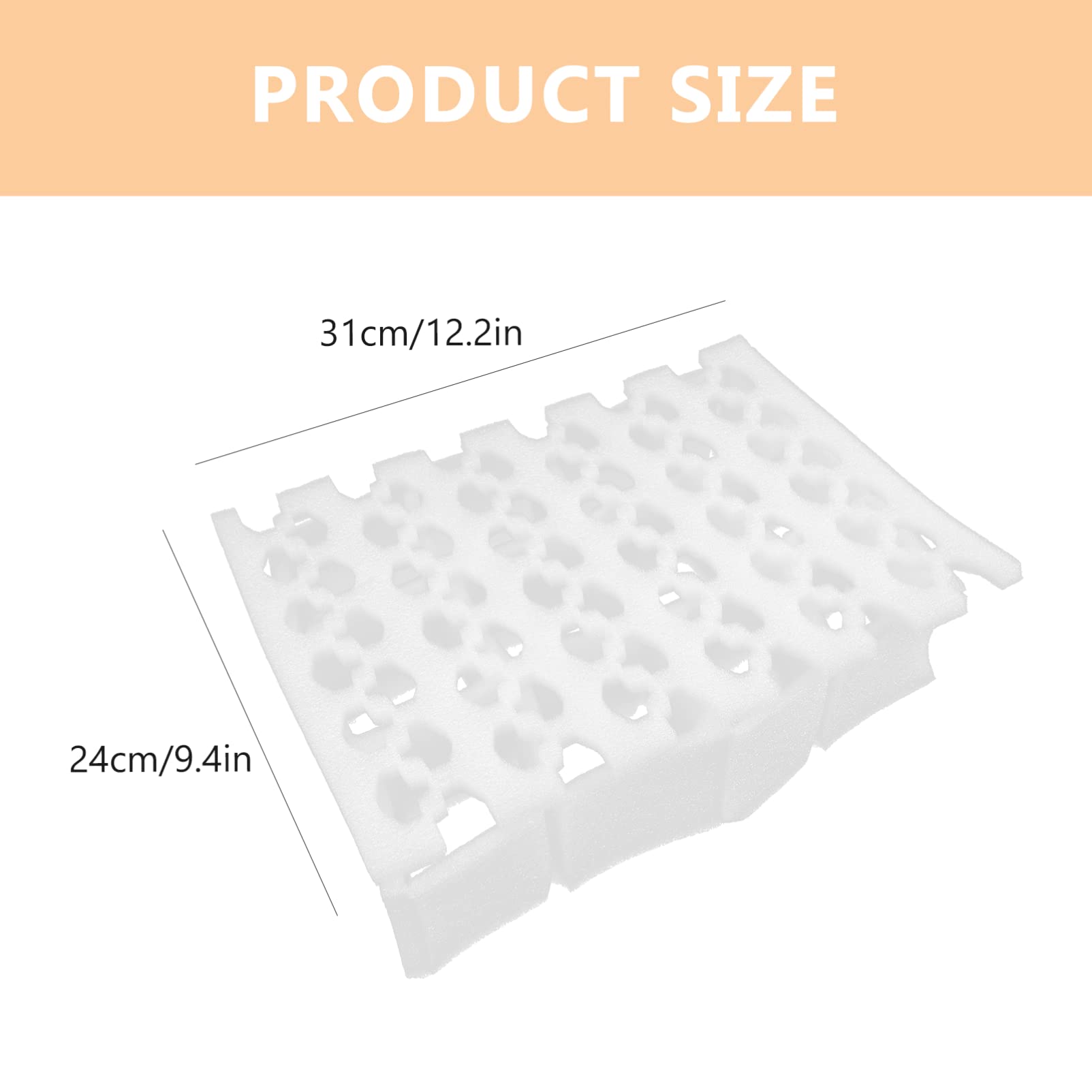 Cabilock 3Sets Pearl Fruit Protective Cushion Shock Liner Pads for Safe Storage Transport for Apples Pears Kiwis Cell Design