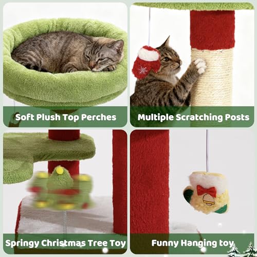 Torre para gatos COSIEST de 55 pulgadas interior miniatura 4
