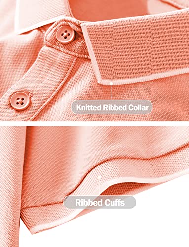 Image of Hiverlay Women's Golf Polo T Shirts Lightweight Moisture Wicking Short Sleeve Shirt Quick Dry UPF 50+