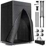 XL Portable Vocal Booth,Recording Booth Sound Booth for Recording Echo-Free Vocals Complete Home Recording Studio Foldable with Travel Bag for Voiceovers, Podcasts & Music (XL)